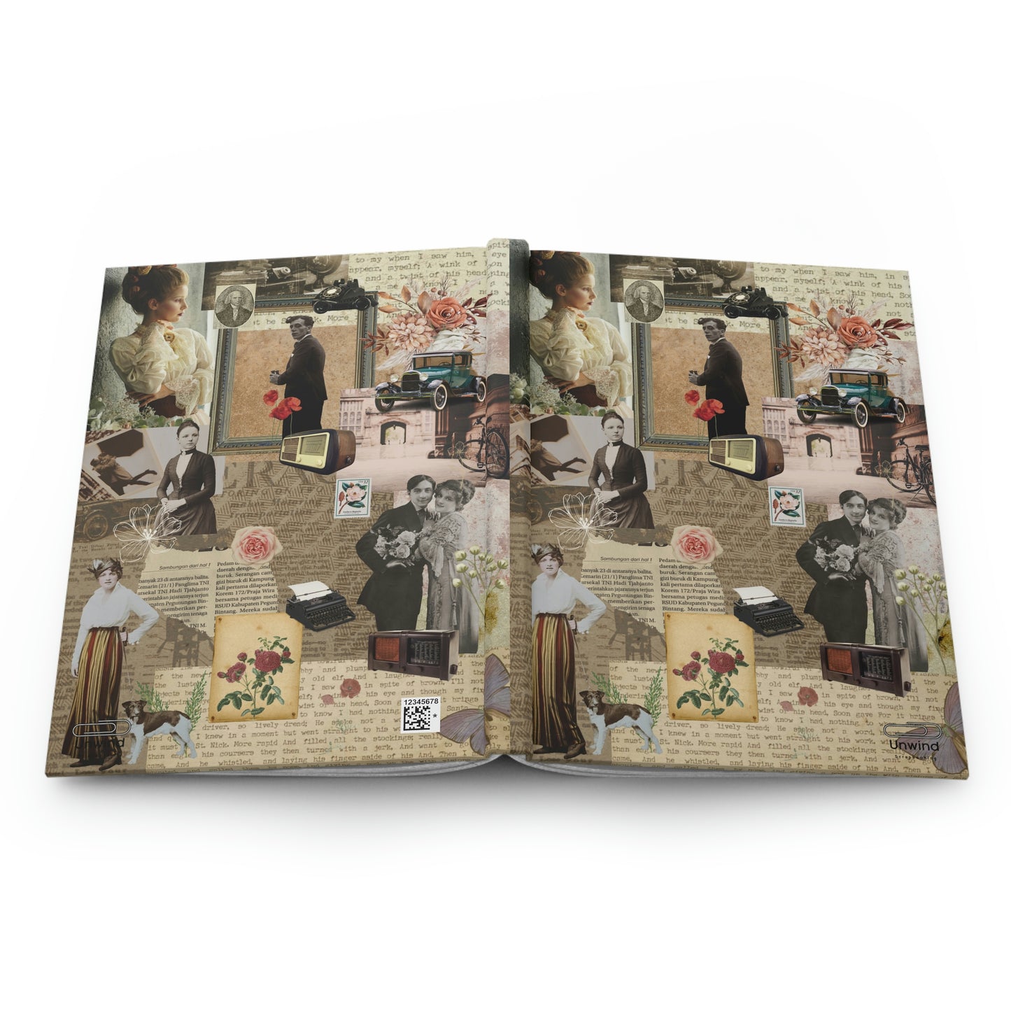 Scrapbooking Hardcover Journal Matte- Lined Pages A5