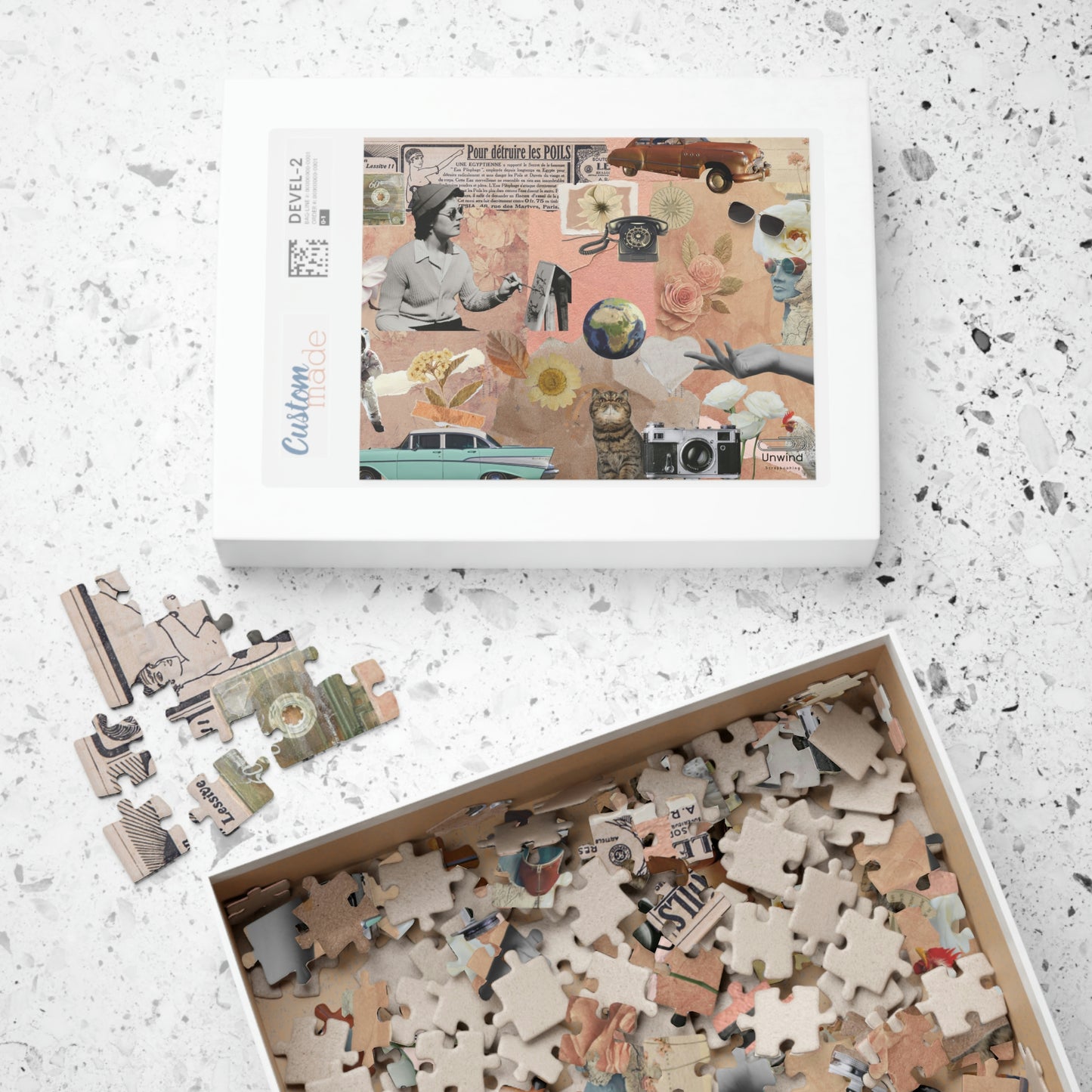 Scrapbooking-Inspired Design Puzzle- Difficult Modern Version