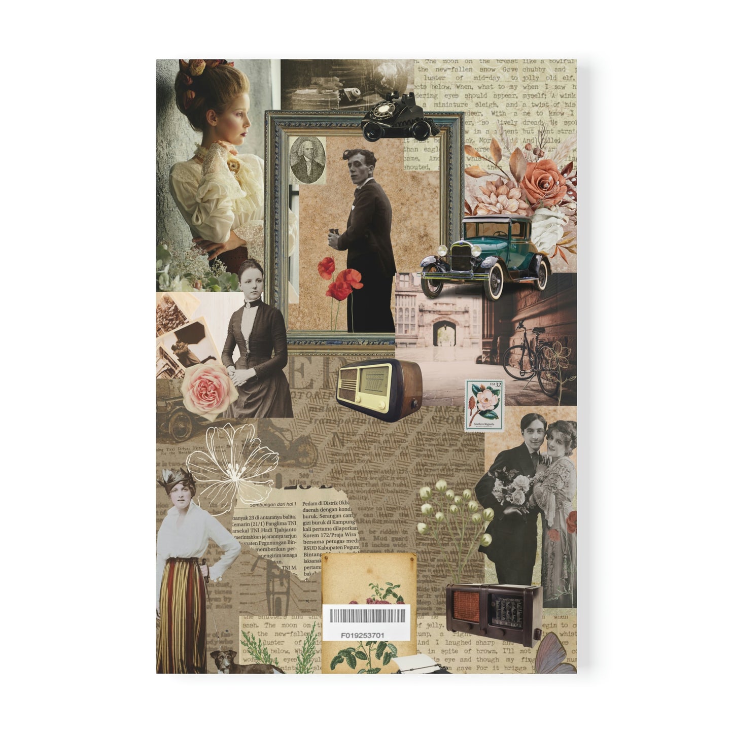 Exclusive 2 Face Designed Scrapbook-Inspired Softcover Notebook