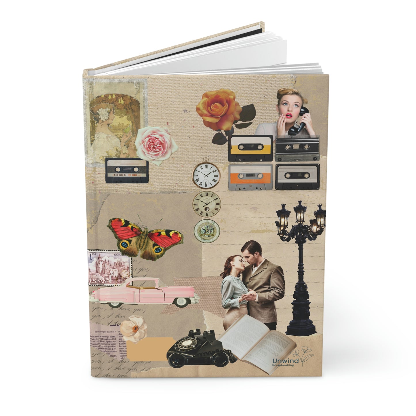 Groovy Memories: A 1960s Design Scrapbooking Journal- Hardcover Journal Matte-