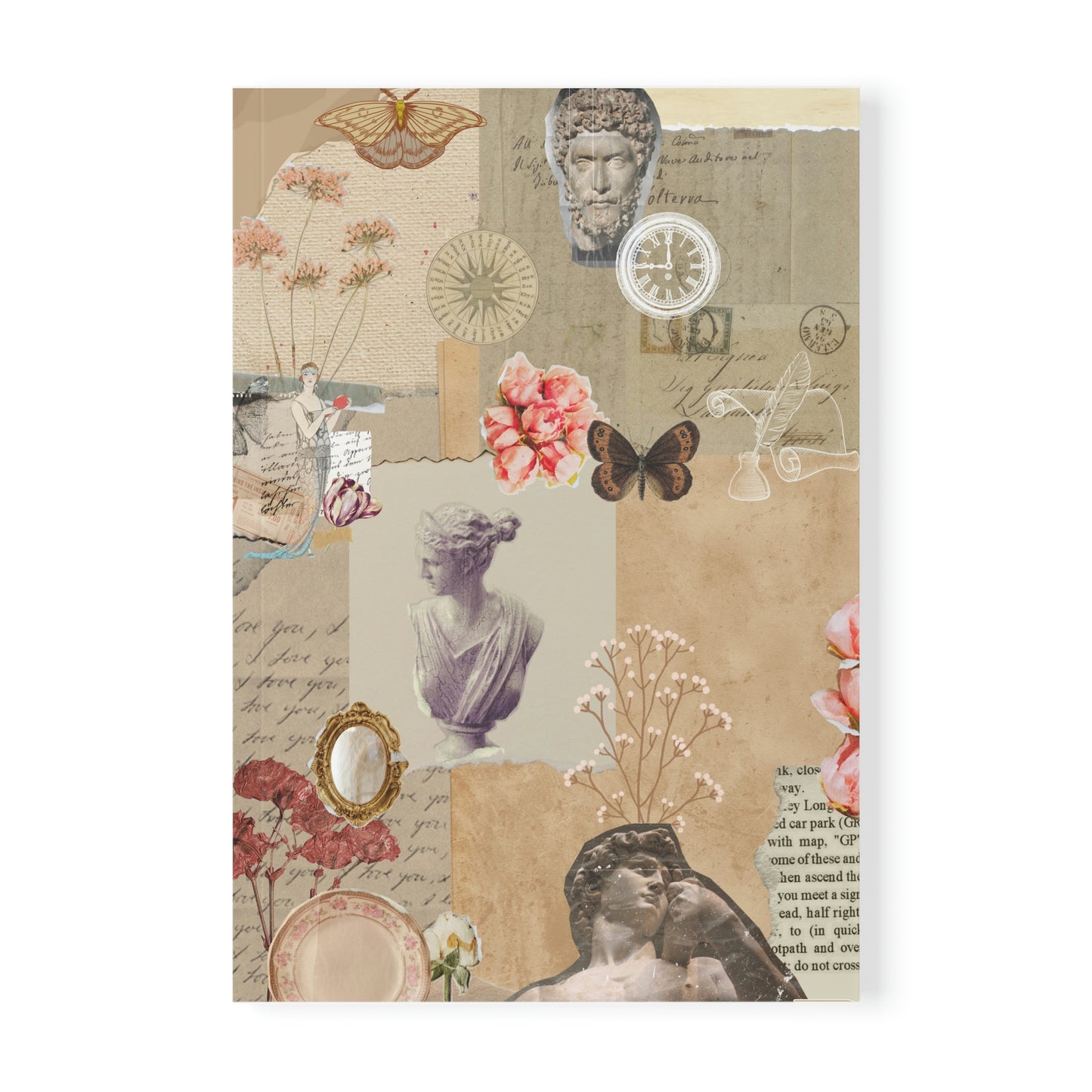 Exclusive 2 Face Designed Scrapbook-Inspired Softcover Notebook