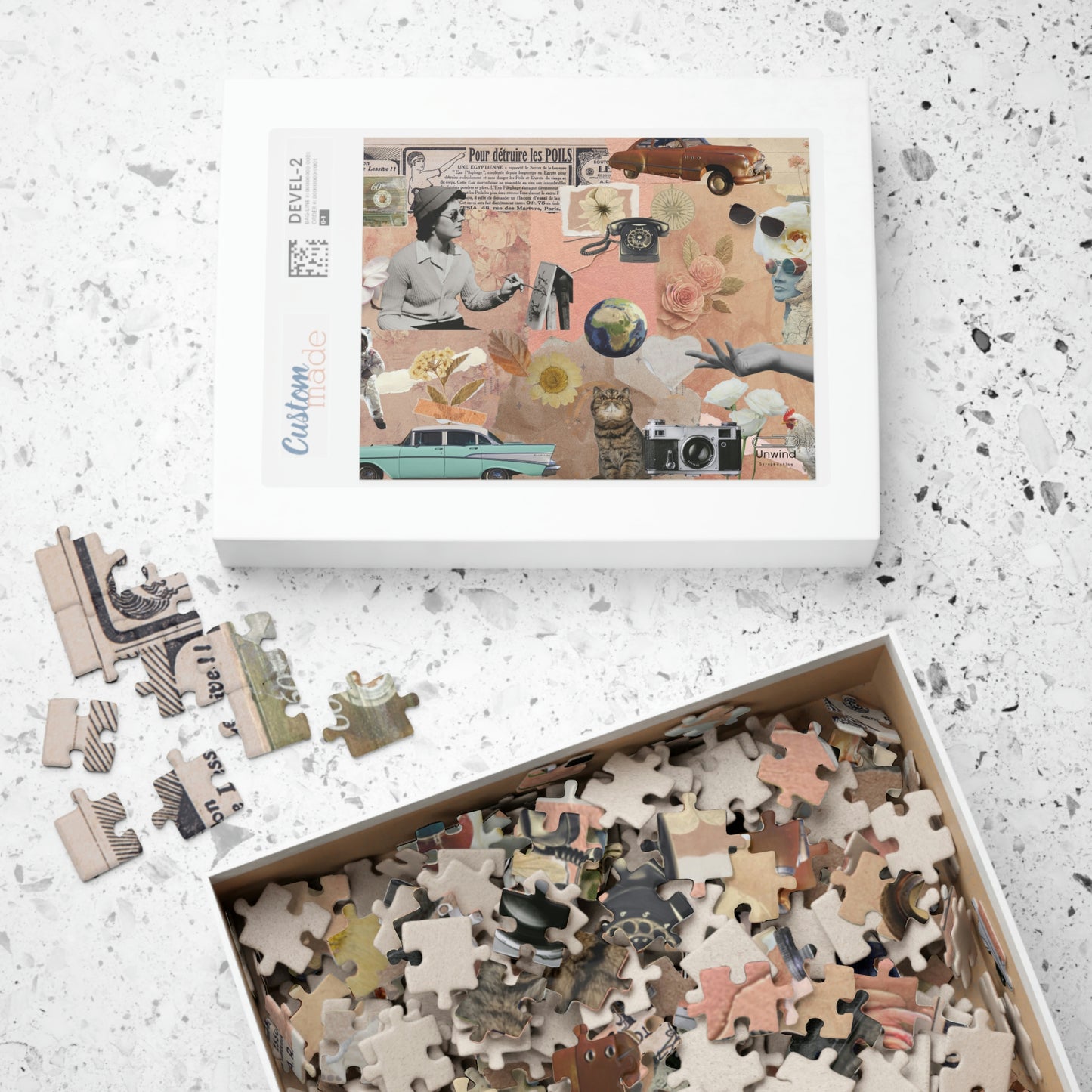 Scrapbooking-Inspired Design Puzzle- Difficult Modern Version