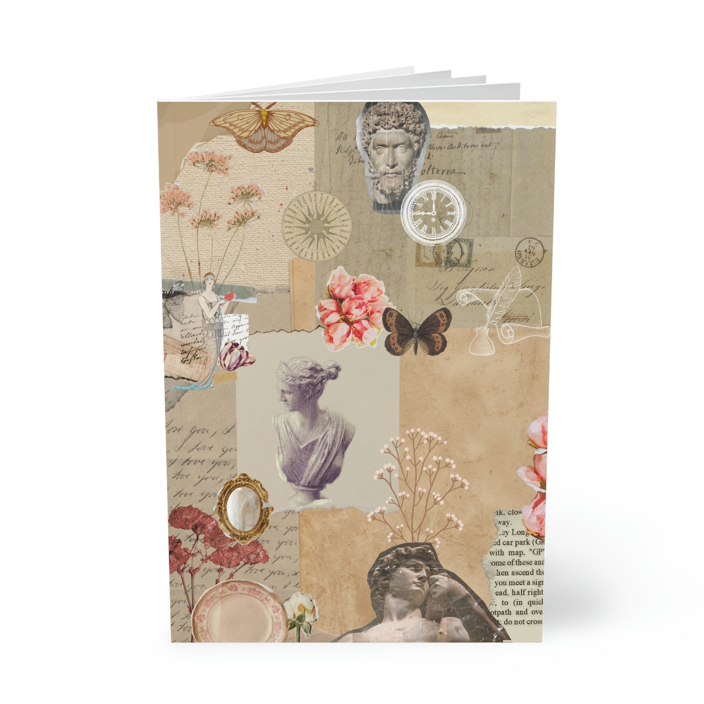 Exclusive 2 Face Designed Scrapbook-Inspired Softcover Notebook