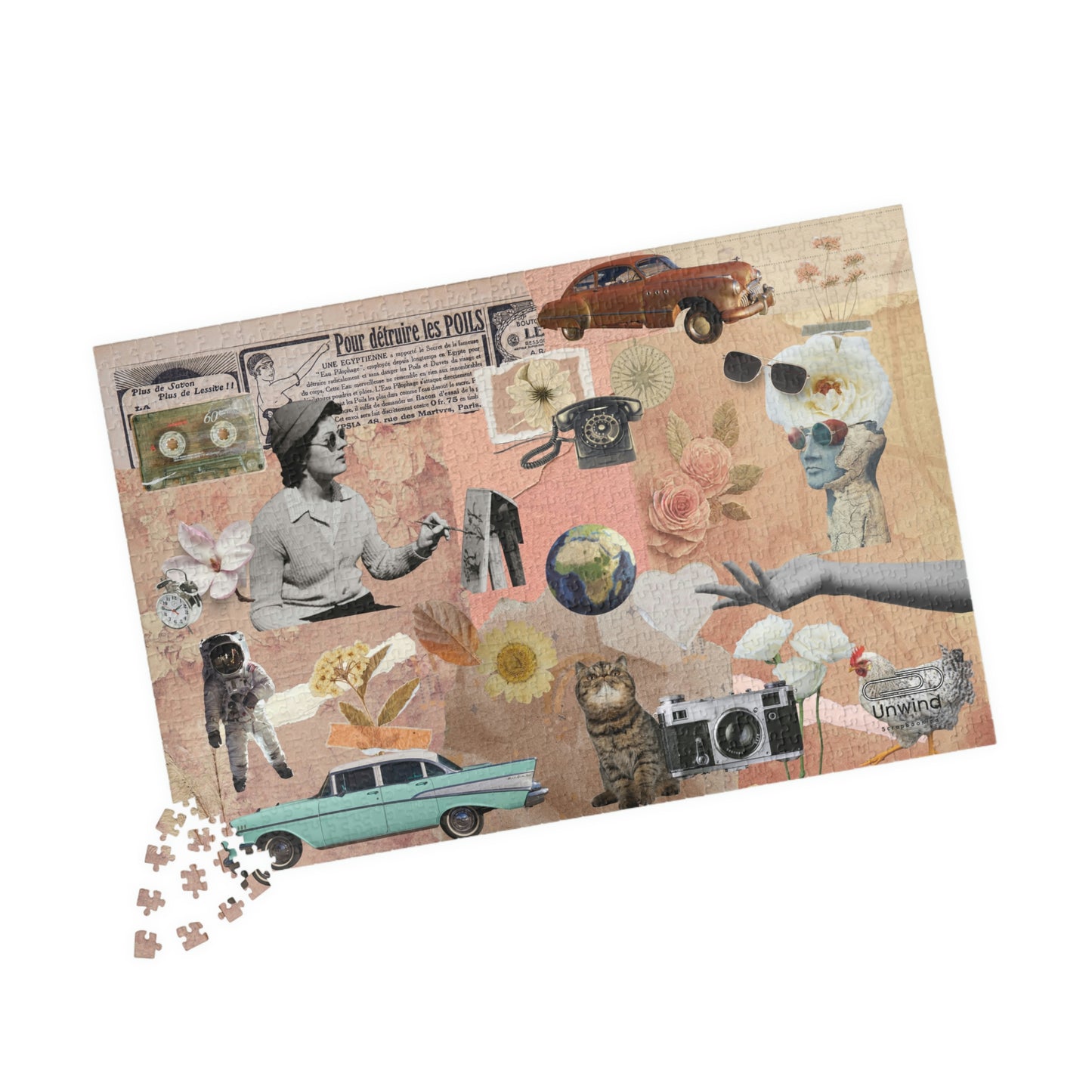 Scrapbooking-Inspired Design Puzzle- Difficult Modern Version