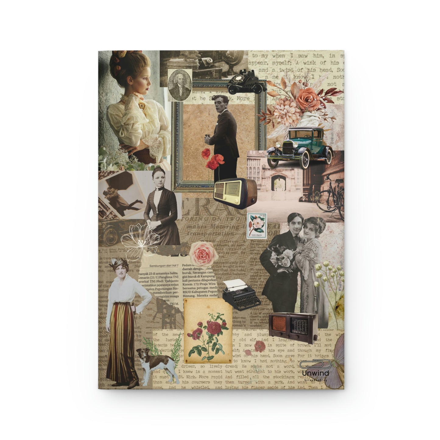 Scrapbooking Hardcover Journal Matte- Lined Pages A5