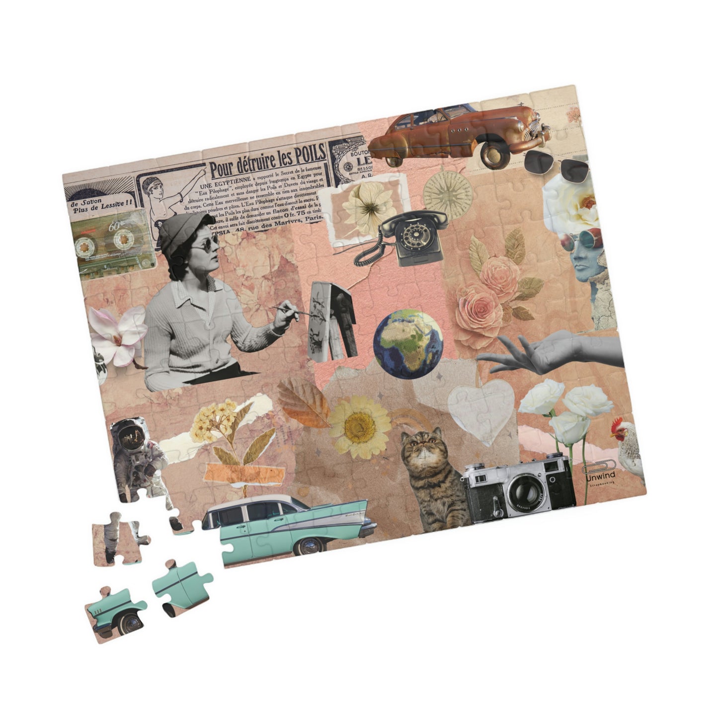 Scrapbooking-Inspired Design Puzzle- Difficult Modern Version